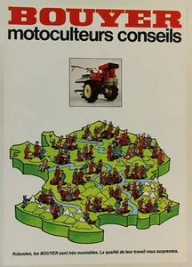 prospectus brochure Gamme motoculteur Bouyer tracteur tractor traktor prospekt - Bild 1 von 2