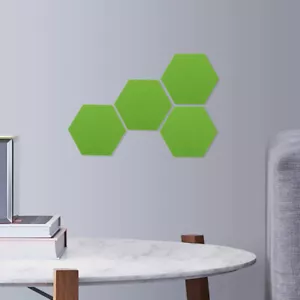 12 Pcs Soundproof Felt Decorative Panel Hexagon Pin Board Office - Picture 1 of 12