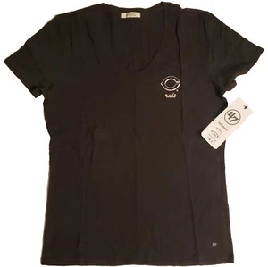 Cincinnati Reds '47 Brand Women’s Small Black Short Sleeve T-Shirt Logo MLB - Picture 1 of 9