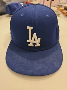 Los Angeles Dodgers World Series New Era Fitted Hat 7 1/2 - Picture 1 of 8