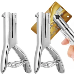 Heavy Duty Hole Punch Single One Hole Puncher Paper Hole Punch Long Reach Red... - Picture 1 of 7