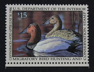CKStamps: US Federal Duck Stamps Collection Scott#RW60 $15 Mint NH OG - Picture 1 of 2
