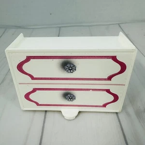2013 Barbie Doll Dreamhouse White Two Drawer Dresser Closet Replacement - Bild 1 von 8