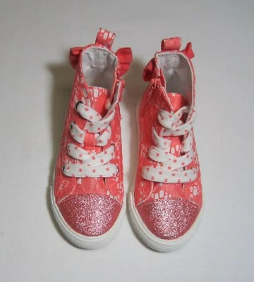 Zapatillas altas coral para niñas pequeñas, nuevas con etiquetas, Cat & Jack Foto 1 de 4