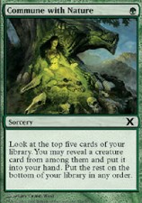 COMMUNE WITH NATURE FOIL 10th Edition MTG Magic the Gathering Cards DJMagic