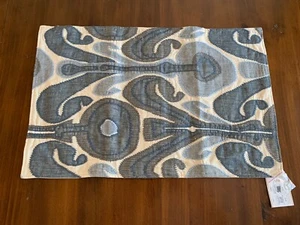 Pottery Barn / Kenmare Ikat Embroidered Lumbar Pillow Cover, 16 x 26" Blue Multi - Picture 1 of 2