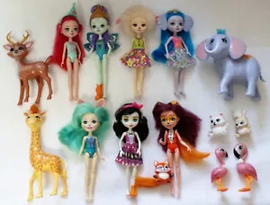 Enchantimals Dolls Lot of 15 With Pet Animals - Picture 1 of 14