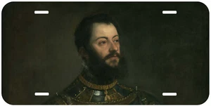 Portrait Of Alfonso D'avalos 1533 Titan Novelty Car License Plate - Picture 1 of 3