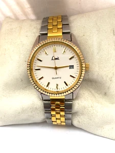 Limit Mens Vintage Linied Edition Calendar Quartz Bracelet Watch New Old Stock - Picture 1 of 11
