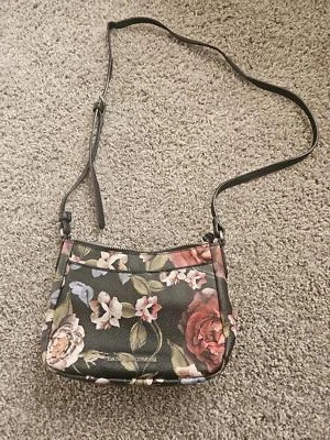Bolsa tiracolo floral Dana Buchman - Imagem 1 de 4