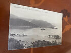 Panorama der Borromäischen Inseln und Pollanza Italien. Lago Maggiore Vintage Postkarte.9