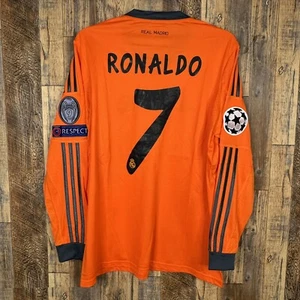 Real Madrid 2013-14 Third Langarm Fußball Trikot Ronaldo #7 Adidas Herren Gr. M - Bild 1 von 8