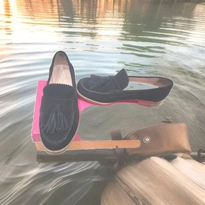 KATE SPADE NY S2140001 Black Sport Suede Lady Shoes Size 7m $200. - Picture 1 of 7