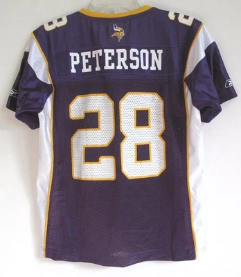 RBK MINNESOTA VIKINGS ADRIAN PETERSON MUJER PÚRPURA HM JERSEY L Foto 1 de 4