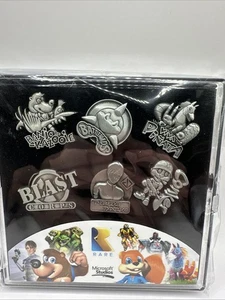 Rare Heritage Metal Pin Set Banjo-Kazooie Conker Battletoads Perfect Dark - Picture 1 of 2