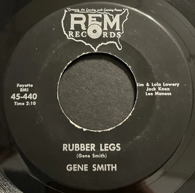 GENE SMITH - Rubber Legs / The Time Clock 45rpm 1968 Rockabilly REM VG - Image 1 of 2