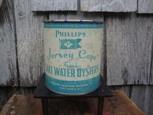 AUSTERNDOSE WERBEDOSE MEERESFRÜCHTE PHILLIPS NEW JERSEY CAPE PORT NORRIS NJ - Bild 1 von 4