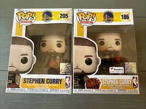 Funko Pop! Stephen Curry #205 & #186 Fanatics Exclusive Warriors NBA - Picture 1 of 10