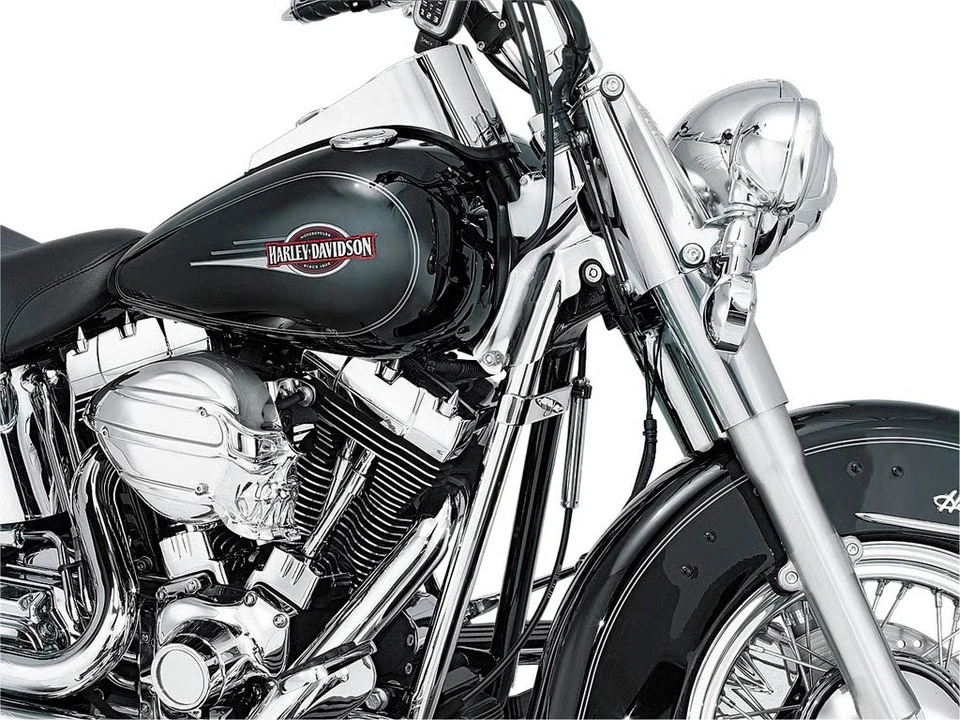Cubiertas de cuadro de tubo descendente Kuryakyn 7853 Harley Softail 2000-2006 49-7106 0504-0078 Foto 1 de 4
