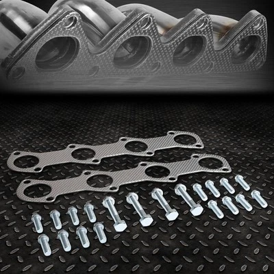 PARA 97-03 FORD F150/F250/EXPEDITION 4.6L ESCAPE COLECTOR JUNTA CABEZAL CON PERNOS Foto 1 de 4