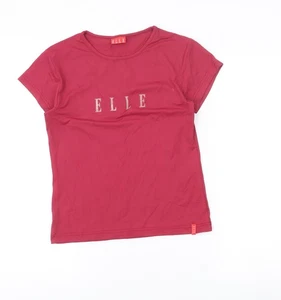 ELLE Damen T-Shirt rot Logo Gr. M Kurzarm stretchig Oberteil - Bild 1 von 12