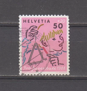 SWITZERLAND : 1988 - USED - SCOTT # B547 MUSIC SEMI-POSTAL - Picture 1 of 1
