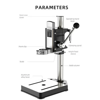 High Precision Multifunctional Rotary Flashlight Drill, Drill Stand Household - Image 1 of 4