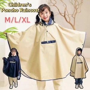 Comfortable Children's Poncho Raincoat Students Rain Jacket  Primary School - Picture 1 of 14