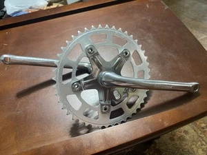 Set pedivelle BMX vintage Mongoose cromate anni 80 vecchia scuola BMX 165 mm T165 Giappone 1/2 - Foto 1 di 8