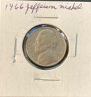 1966 JEFFERSON NICKEL 1966 JEFFERSON NICKEL