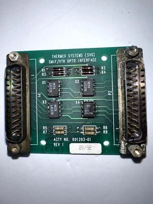 SVG VTR 7000 SMIF/VTR OPTO Interface Assy NO. 601293-01 REV 1 20/92, Used - Image 1 of 4