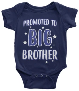 Promoted To Big Brother Infant Bodysuit Expecting Baby Gift Reveal - Picture 1 of 10