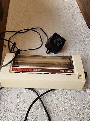 Ergo Systems Hush 80 CD Portable Printer Commodore 64 UNTESTED Powers On - Image 1 of 4