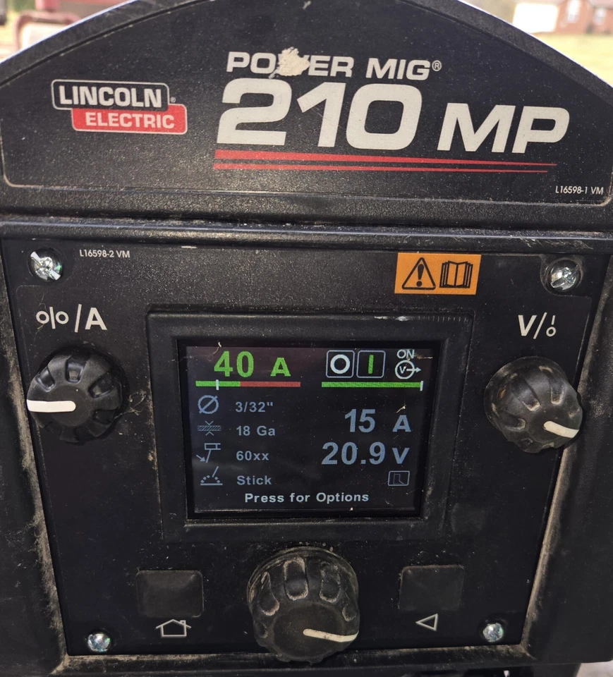 Lincoln Power Mig 210  Display Screen  - Image 1 of 1