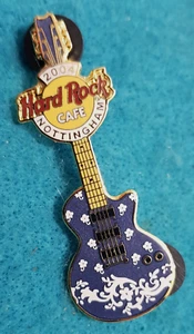 NOTTINGHAM LACE GUITAR SERIES BLUE 2004 Hard Rock Cafe PIN LE - Picture 1 of 1