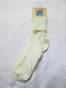 NEW Gymboree Vintage XL/XXL Cream Textured FoldOver Cuff Knit Socks 5-7yrs 11-13 - Picture 1 of 4