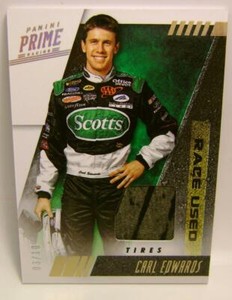 CARL EDWARDS #3 /10 RACE USED TIRES NASCAR PANINI PRIME RACING 2019