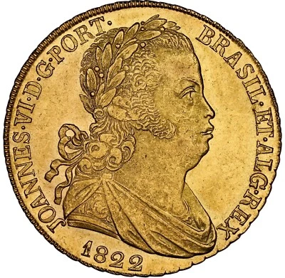 Portugal - 1822 João VI 6400 Reis "Peça" - NGC MS63 - ESPECTACULAR TONO ORIGINAL Foto 1 de 4