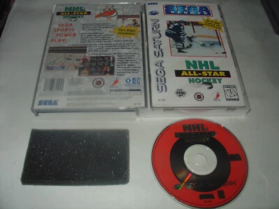 NHL All-Star Hockey (Sega Saturn, 1995) Complete CIB Minty Disc Perfect - Image 1 of 2