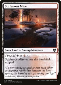 MTG SULFUROUS MIRE FOIL EXC - SULFUR SWAMP - KHM - MAGIC - Picture 1 of 1