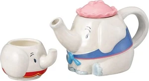 DUMBO Tea Pot & Cup set Ceramic Disney Japan Sunart SAN4526 - Picture 1 of 6