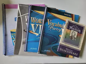 ABEKA A BEKA Grammar & Composition Vocab Poetry VI Teacher Lesson Keys Set - Foto 1 di 6