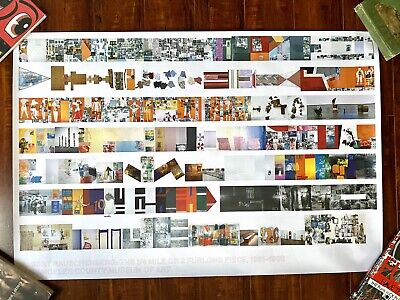 Robert Rauschenberg 1/4 Mile Quarter Mile LACMA Art Brochure Poster 36” X 24” • 17€