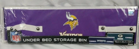 Franklin Sports NFL Team Licensed Under The Bed Storage Bins MINNESOTA VIKINGS Cover