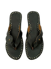 Mens sandals slippers flip flops flats black leather sandals handmade in India