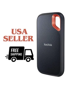 SanDisk Extreme V2 4TB USB-C Portable External SSD (SDSSDE61-4T00-G25) - Photo 1/6