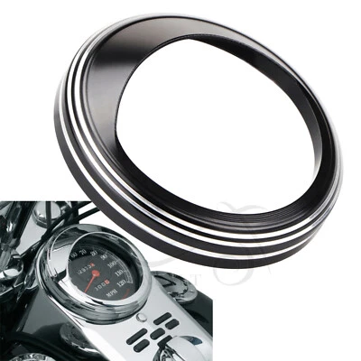 Anillo de ajuste de velocímetro de 5" para Harley 1200 Electra Glide Classic FLH Dyna Fatboy Foto 1 de 4