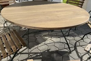 Weishäupl Gartentisch Teakholz klappbar rund 130 cm - Bild 1 von 3