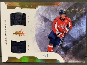 2011-12 Upper Deck Artifacts Gold /9 Alex Ovechkin Patch Card Hockey NHL Caps!