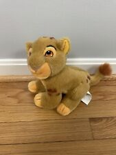 Vtg DISNEY STORE Plush CROUCHING SIMBA Cub The LION KING Stuffed Toy Animal